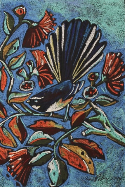 Piwakawaka and Pohutukawa